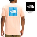 ノースフェイス 半袖ロゴTシャツ THE NORTH S/S BOX NSE TEE NF0A4763 アプリコットアイス スクエア ボックス ロゴTシャツ メンズ 男性 ユニセックス 春夏