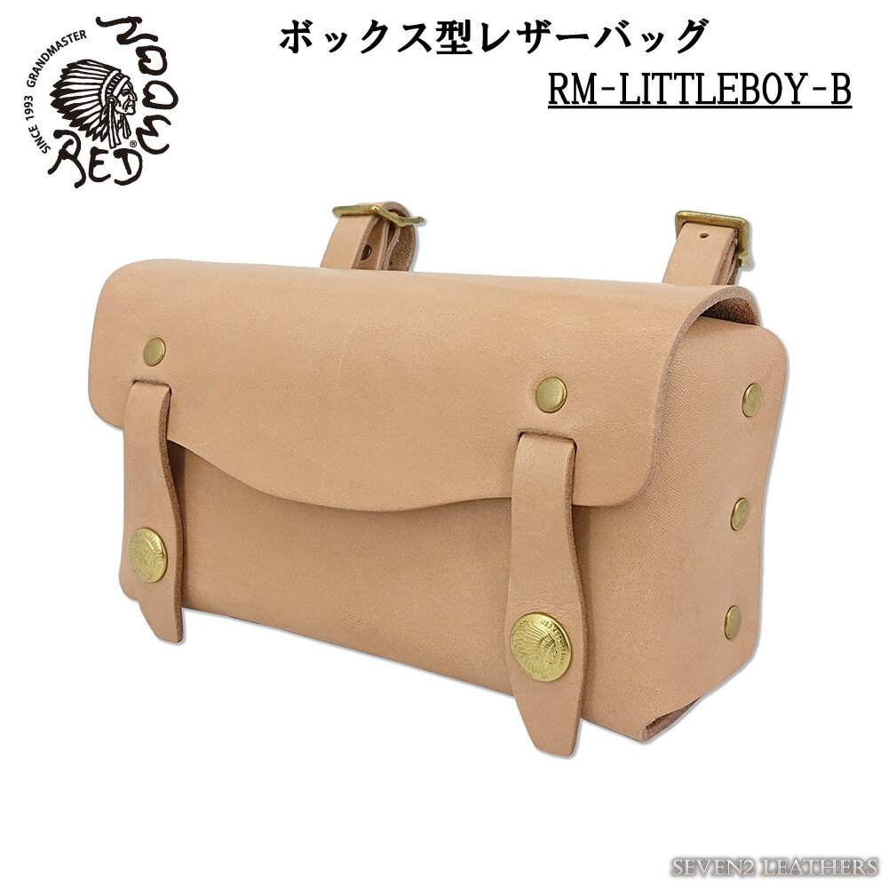 ダブルス 革ショルダーバッグ レッドムーン REDMOON RM-LITTLEBOY-B インディアンロゴホック仕様 ヒップバッグ ショルダーバッグ ツールボックス ツールバッグ マルチバッグ サドルレザー 本革 牛革