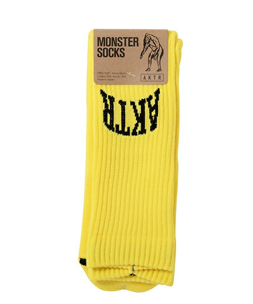 アクター AKTR MONSTER SOCKS COLLEGE LOGO 125-014021