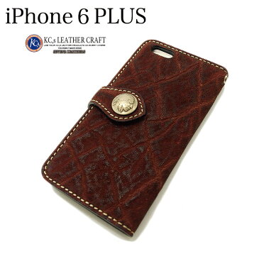 ケイシイズ KC,s アイレスト6plus エレファント iphone6plus アイフォン ブックタイプケース 象革 牛革 ワインレッド kpe508-sale 【店頭受取対応商品】