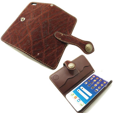 ケイシイズ KC,s アイレスト6plus エレファント iphone6plus アイフォン ブックタイプケース 象革 牛革 ワインレッド kpe508-sale 【店頭受取対応商品】