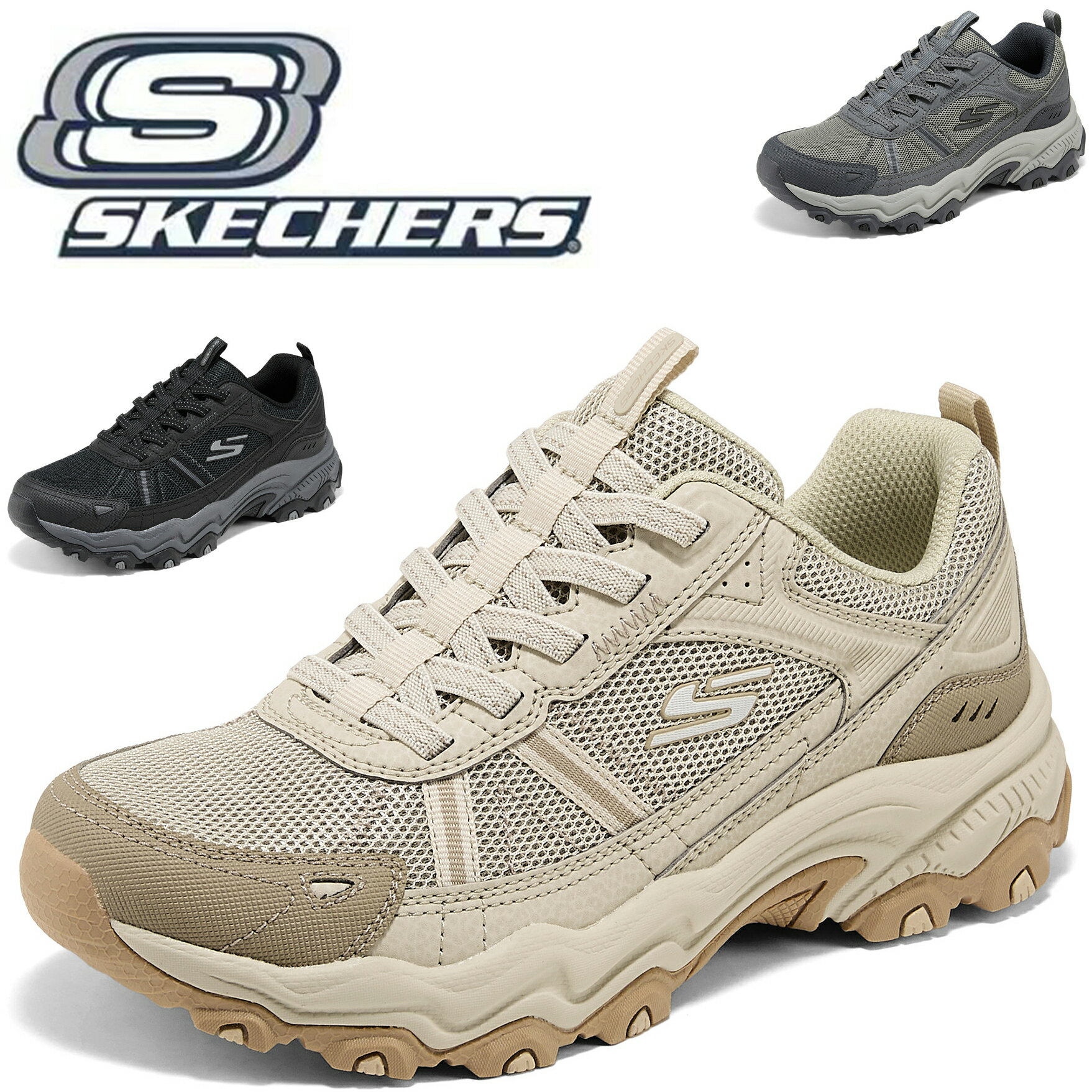 スケッチャーズ スニーカー レディース 新作 幅広 ワイド 軽量 滑りにくい 防滑 ウォーキングシューズ 歩きやすい 疲れない 厚底 アウトドア ハイキングシューズ ローカット 春 秋 人気 ブランド きれいめ 50代 おすすめ おしゃれ Skechers OUTDOOR WOMENS 180372C