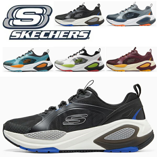 Rakuten - スケッチャーズ スニーカー メンズ 黒 白 靴 滑りにくい ダッドスニーカー 新作 ウォーキングシューズ ランニング シューズ ブラック シンプル 人気 運動靴 軽量スニーカー ダイエットシューズ メッシュ 履きやすいスニーカー 疲れない靴 SPORT MENS 232736