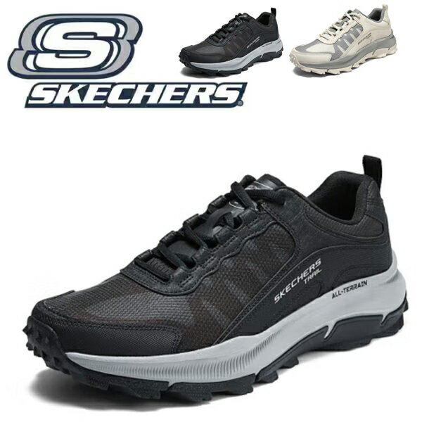 SKECHERS - スケッチャーズ スニーカー メンズ 黒靴 新作 ウォーキング ランニング シューズ ブラック シンプル 人気 歩きやすい 運動 軽量 厚底 厚底スニーカー ダイエットシューズ 疲れない靴 ニットスニーカー メッシュ 履きやすいスニーカー OUTDOOR MENS 237505