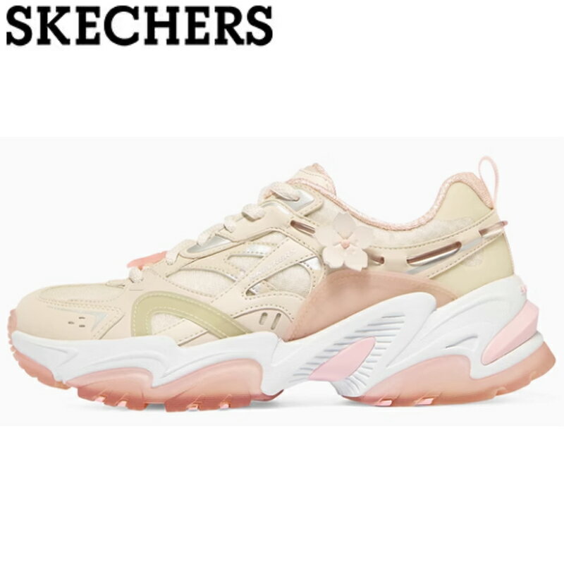 【在庫限り1点】スケッチャーズ スニーカー レディース 厚底スニーカー ディーライツ 桜柄 お花 靴 厚底 春秋 ランニングシューズ 靴 歩きやすい ウォーキングシューズ 50代 運動靴 疲れない ダイエットシューズ 履きやすい skechers 新作 DLITES WOMEN 軽量スニーカー896116