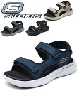 スケッチャーズ サンダル メンズ ブランド 夏用 大きいサイズ スポーツサンダル 厚底 軽量 ストラップサンダル アウトドア トレッキング 滑りにくい クッショ...