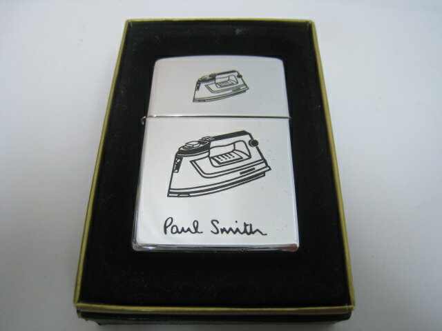 【中古】1998年製 平成10年 Zippo ジッポー Paul Smith ポールスミス アイロン オイルライター シルバー ロゴ