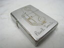 【中古】2010年製 平成22年 Zippo ジッポー Paul Smith ポールスミス ミニクーパー オイルライター シルバー ロゴ