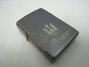 【中古】1995年製 平成7年 Zippo ジッポーPeace ピース オイルライター ブルーチタン