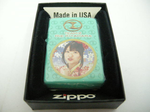 【新品】2011年製 ZIPPO ジッポー AKB48 北原里英 ぱちんこ 銭形平次 with チームZ オイル ライター 京楽