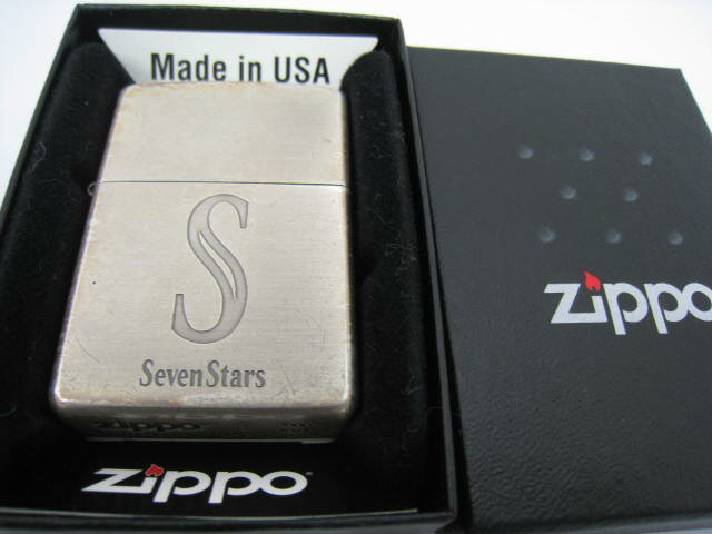 【楽天市場】【中古】2000年製 平成12年 D Zippo ジッポー Seven Stars セブンスター オイルライター シルバー