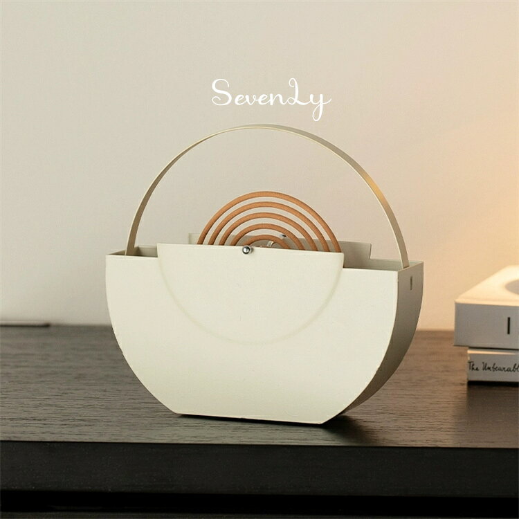 Rakuten - SevenLy 軽量手提げ式蚊取りスタンド 北欧鉄製デザインでおしゃれ アウトドアキャンプに携帯しやすく お香置きトレイやインテリア小物として多用途に活用できます