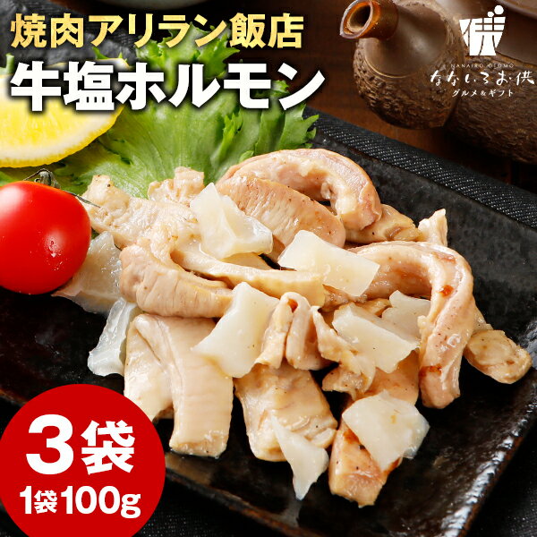 焼肉アリラン 牛塩ホルモン 3パック 送料無料 メール便 牛肉 ご飯のお供 レトルト 常温保存OK 非常食 おつまみ おかず おやつ 手土産 てみやげ おすすめ 日持ち 常温のサムネイル