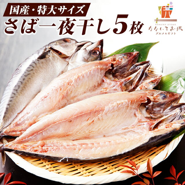 国産 特大サイズ さば一夜干し 5枚 鯖 送料無料 ご飯のお供 海鮮 ポイント消化 瞬干 サバ 開き 肉厚 大判 干物 焼き魚 ギフト プレゼント 2020 食品