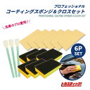 【期間限定ポイント5倍!】 プロフェッショナルコーティング スポンジ 専用クロス セット 耐久型 プロ仕様 コーティング スポンジ ガラスコーティング ガラコー...