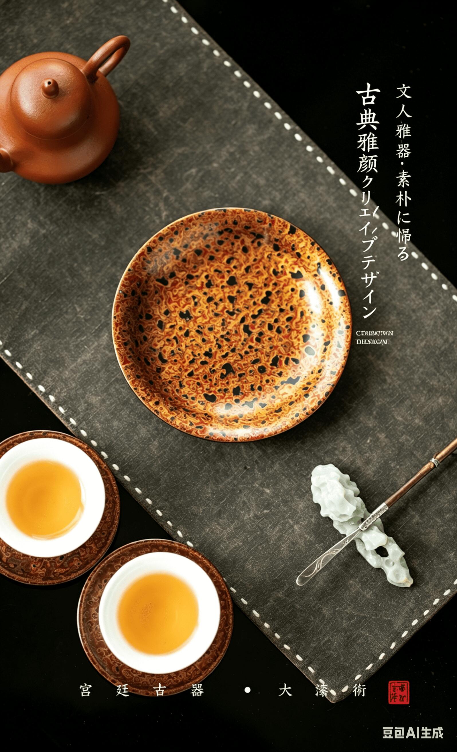 壺承 茶托 中国茶 漆器 大漆 木製 [全4種] 12.5cm おしゃれ 高級 伝統工芸 職人 手...