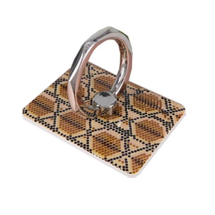 クロコダイル デザインスマホリング 木目柄 大理石調 プリント プラスチック 落下防止 滑り止め スマホリング アニマル柄 パイソン柄 トラ柄 琥珀色 べっ甲風