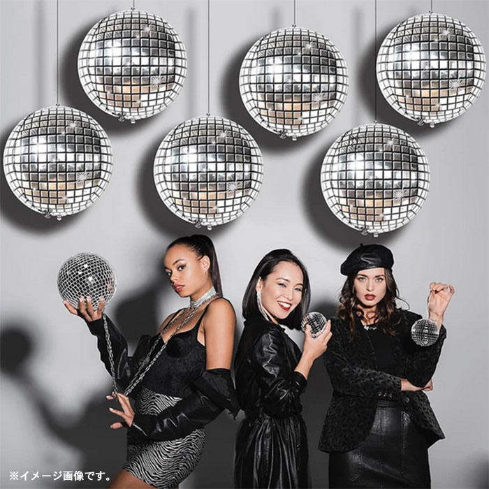 ディスコボール ダンスパーティー 誕生日 バルーンアート 4D ミラーボール風 パーティー 飾り付け イベ..