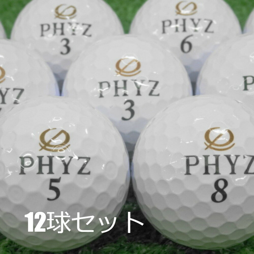 ロストボール ブリヂストン PHYZ ホワイト 10球セット 中古 Aランク ファイズ 白 ゴルフボール