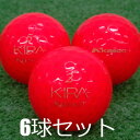 ロストボール キャスコ KIRA KLENOT ルビー 2011年モデル 6球セット 中古 Aランク キラ クレノ 赤 レッド ゴルフボール