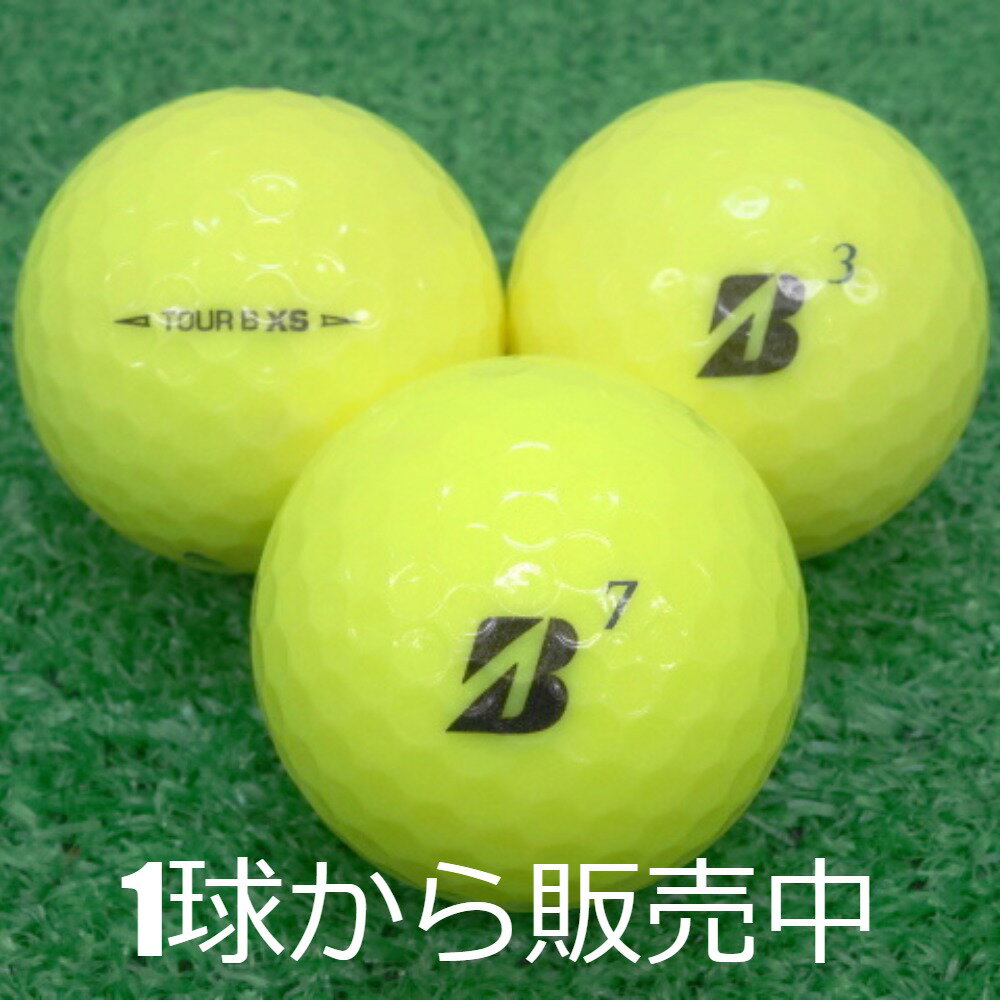 ロストボール ブリヂストン TOUR B XS イエロー 2020年モデル 1個 中古 Aランク ツアーB 黄色 ゴルフボール