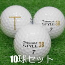 ロストボール TOBUNDA スタイル 38 ホワイト 10球セット 中古 Aランク トブンダ 白 ゴルフボール