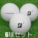 ロストボール ブリヂストン TOUR B XS ホワイト 2022年モデル 6球セット 中古 Bランク ツアーB 白 ゴルフボール