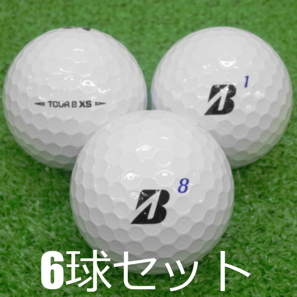 ロストボール ブリヂストン TOUR B XS ホワイト 2020年モデル 6球セット 中古 Bランク ツアーB 白 ゴルフボール