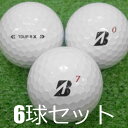ロストボール BRIDGESTONE 2024 TOUR B X ホワイト 6球セット 中古 Bランク 美品 ブリヂストン ツア ーBX Bを信じろタイガーと極めた二つのB 飛んで止まるディープ感 プロが求めるあの感覚 風に強い飛びのTOUR B X 白 ゴルフボール