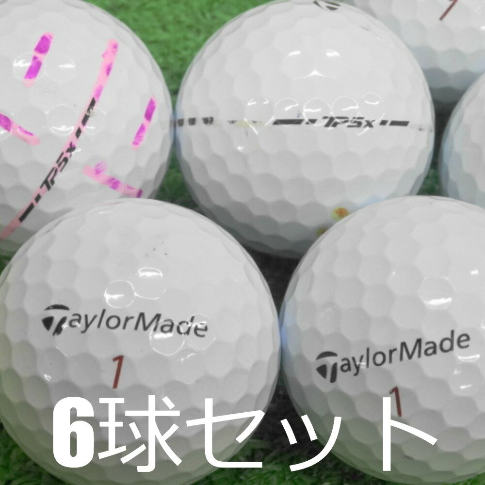 ロストボール 訳あり TaylorMade 2024 TP5x ホワイト 6球セット 中古 WRランク テーラーメイド この打感でこの飛距離 次世代TP5があな...