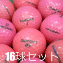 送料無料 ロストボール BRIDGESTONE TOURSTAGE X-01 ピンク 16球セット 中古 Cランク 格安 ブリヂストン ツアーステージ 風を切り裂く強い飛び グリーンを制する強烈スピン 元祖ツアーボール ゴルフボール