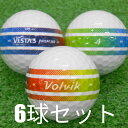 ロストボール ゴルフボール VOLVIK VISTA3 PRISM 360 ボール 6球セット 中古 Bランク 美品 ボルビック ビスタ3プリズム 強力な反発力のNano-Biのコアで優秀な飛距離!柔らかい打球感とスピンの維持力!対称が優秀な12-20面体構造のディンプルで安定した中高弾道の飛行!