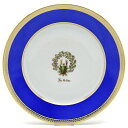セーブル 絵皿 飾り皿多彩色のサラダ図 硬質磁器製 ユニ ブルーリム24K金彩縁飾り(No.142bis) 1995年復刻フランス製 Sevres