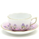 ヘレンド (HEREND) ピンク地のアイリス ティーカップ&ソーサー 200cc 20724 / IRIS-P 【新品】【並行輸入品】【純正BOX付き】 送料...