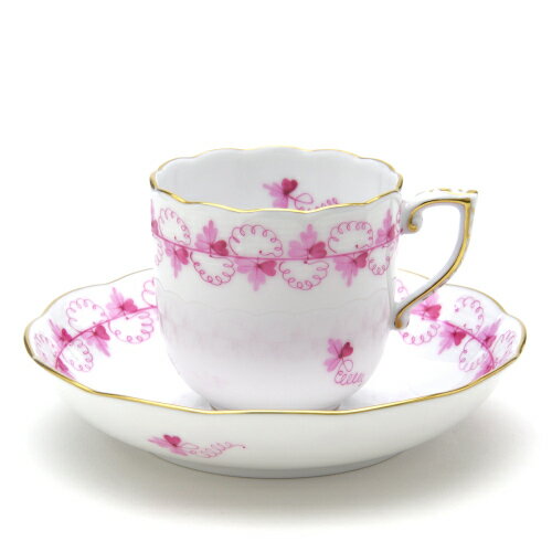 ヘレンド (HEREND) パセリ ピンク コーヒーカップ&ソーサー 160cc 00707 / PEP 【新品】【純正BOX付き】【並行輸入品】送料無料 手描...