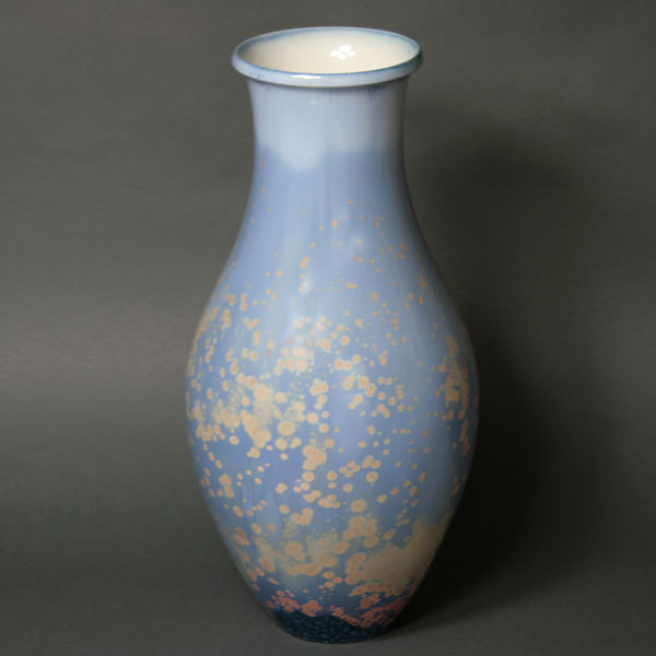 セーブル焚き木窯で焼成 稀少な一点物花瓶デクール11(MR648)陶磁器直輸入販売