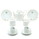 セーブル コーヒーセット2人用(11pc)リトロン(装飾:ガフゲン) ウォルフガングガフゲンハンドメイド 手描き 硬質磁器製 洋食器 フランス製 Sevres