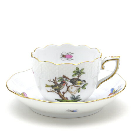 ヘレンド (HEREND) ロスチャイルドバード デミタスコーヒーカップ&ソーサー 100cc 00711 / RO-11 【新品】【純正BOX付き】【並行輸入...