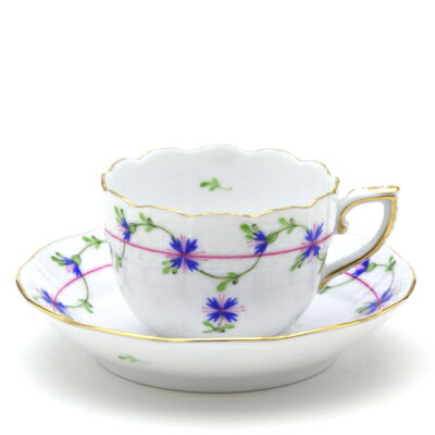 ヘレンド (HEREND) 小さな矢車菊の花飾り デミタスコーヒーカップ&ソーサー 100cc 00711 / PBG 【新品】【純正BOX付き】【並行輸入品】...