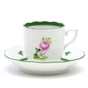 ヘレンド (HEREND) ヘレンドのウィーンの薔薇 デミタスコーヒーカップ&ソーサー 100cc 00709 / VRH 【新品】【純正BOX付き】【並行輸入...