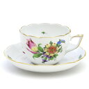 ヘレンド 兼用カップ&ソーサーチューリップの花束(BT-3) 手描き 洋食器ティー・コーヒー碗皿 ハンガリー製 Herend