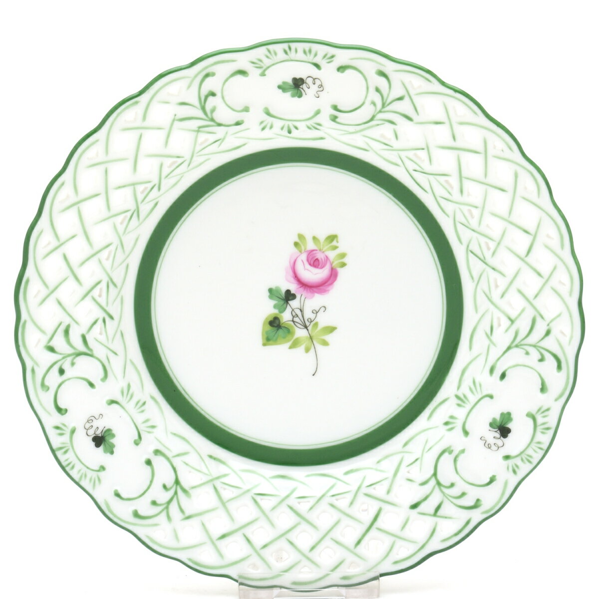 ヘレンドVRH(ヘレンドのウィーンのバラ)(08437)オープンワークス飾り皿(透かし彫り)洋食器 陶磁器HEREND ハンガリー【smtb-TD】【saitama】