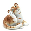 ヘレンド 虎 タイガー手描き 磁器製 フィギュリン 子供のトラ置物 飾り物 ハンガリー製 Herend