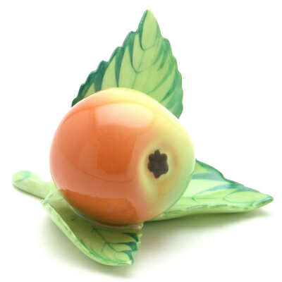 ヘレンド C ヘレンド ファンシー 08977 カードスタンド 葉の上の林檎 飾り オブジェ ブランド インテリア 陶磁器HEREND ハンガリー ヨーロッパ 人形 置物(3)