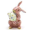 ヘレンド うさぎ 置物イースターバニー 赤色の鱗模様 金彩仕上げ手描き 磁器製 フィギュリン 兎 ラビットハンガリー製 Herend