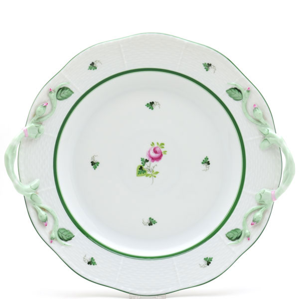 ヘレンド VRH ヘレンドのウィーンの薔薇 00173 持ち手付き丸型プレート L 洋食器 陶磁器 HEREND ハンガリー製