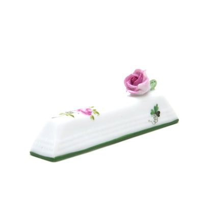 ヘレンド ウィーンの薔薇 ナイフレスト 薔薇飾り ハンドメイド 手描き 磁器製 置物 飾り物 箸置き ハン..