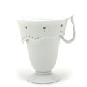 セーブル ティーカップ(mercredi) 白磁スメーヌ ボレックシーペック 透し彫りハンドメイド 洋食器 マグ フランス製 Sevres