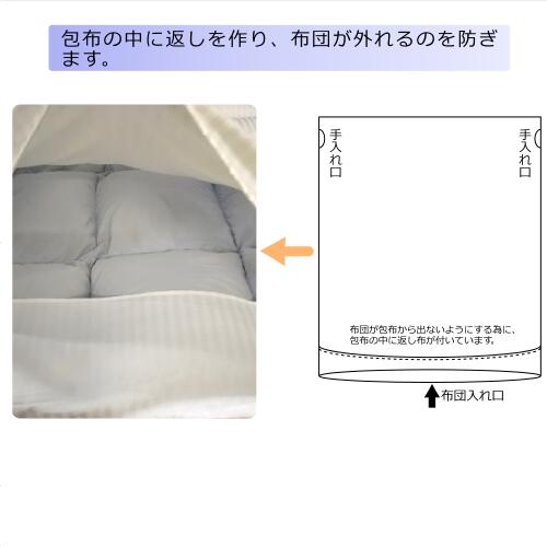 【国産／ホテル仕様】【ピロケース1枚付き】ストライプ掛布団カバー セミダブルサ...