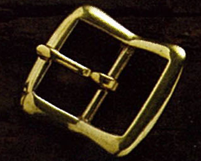 レザークラフト 真鍮日型バックル 2.4cm　1654　(メール便可)
